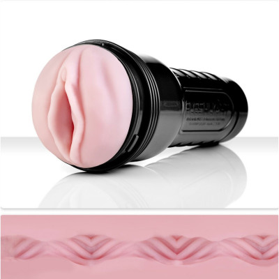Мастурбатор Fleshlight Pink Go Wave (Stoya) — рельеф Wave, вагина