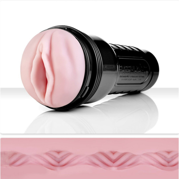 Мастурбатор Fleshlight Pink Go Wave (Stoya) — рельеф Wave, вагина